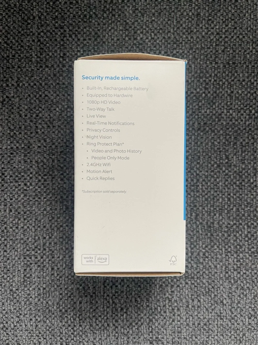 Ring Video Doorbell / 2nd Generation/ Satin Nickel